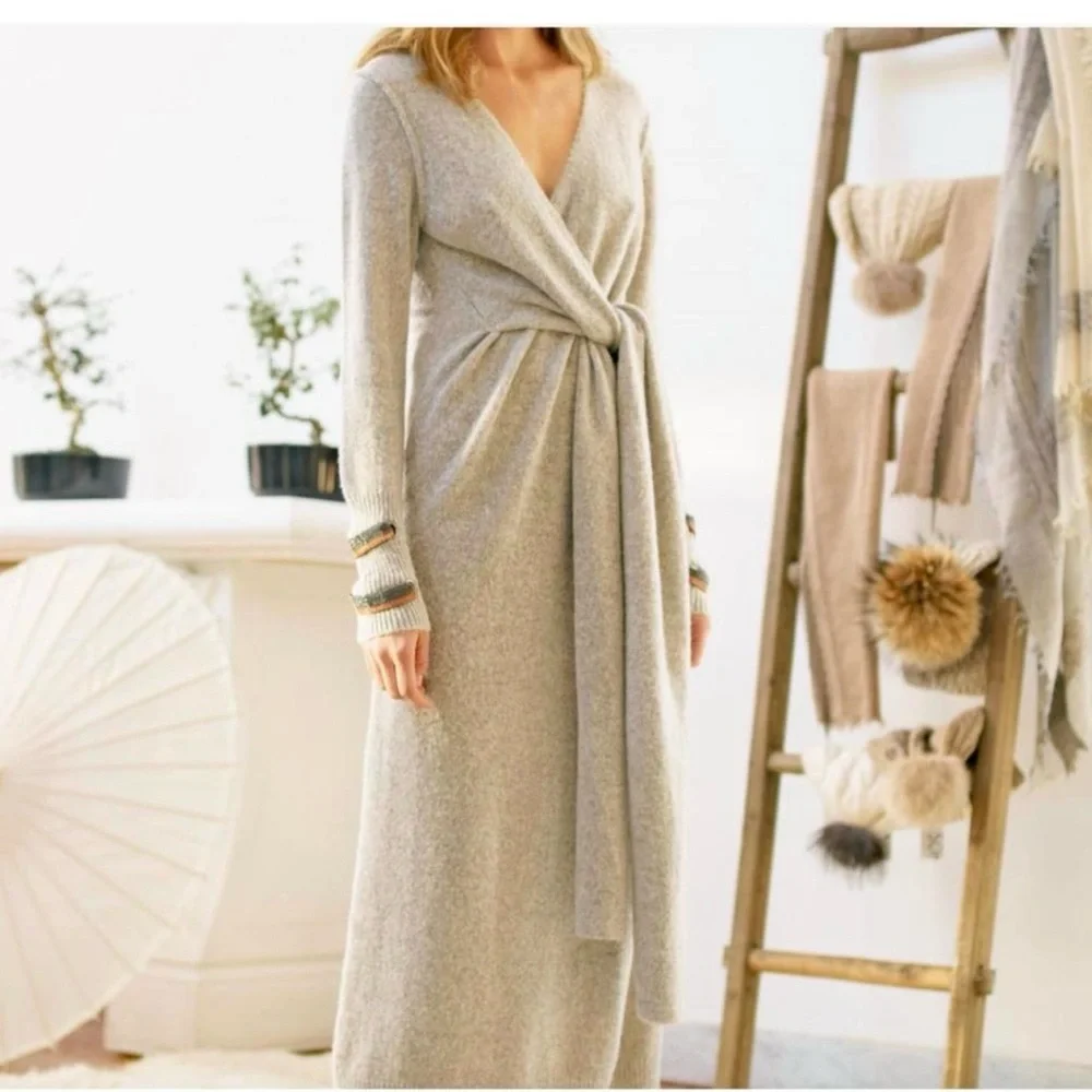SOH Gray Knit Sweater dress size small - Picture 1 of 12